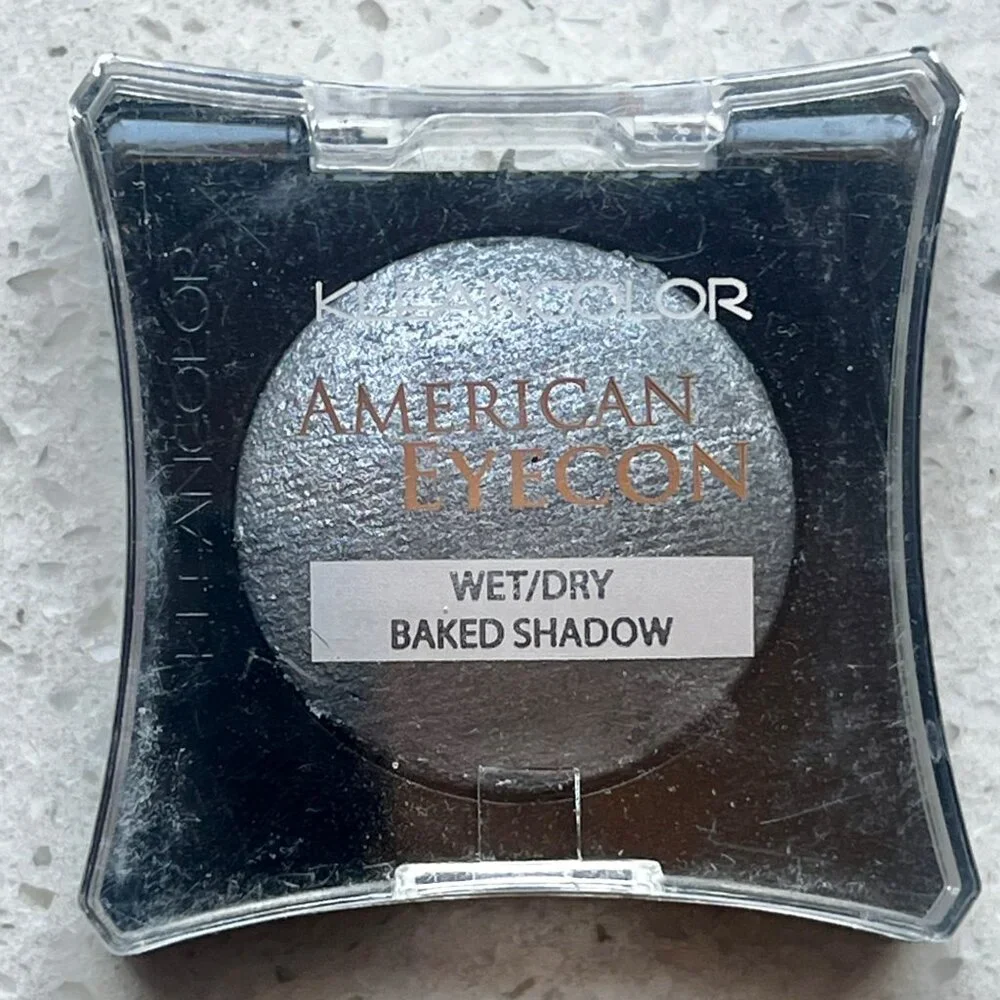 Kleancolor Am. Eyecon Wet/Dry Baked Eyeshadow  2 Smoky Blue & Granite Glimmer